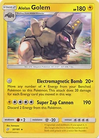 Alolan Golem - 37/181 - Rare