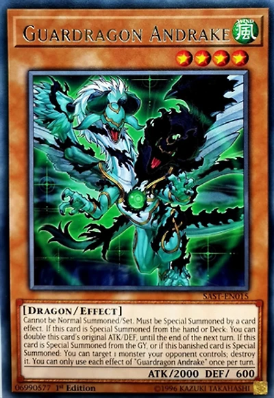 Guardragon Andrake - SAST-EN015 - Rare - 1st Edition