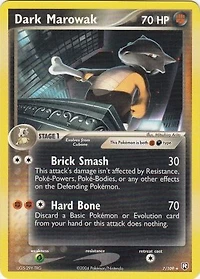 Dark Marowak - 7/109 - Rare - Theme Deck Exclusive