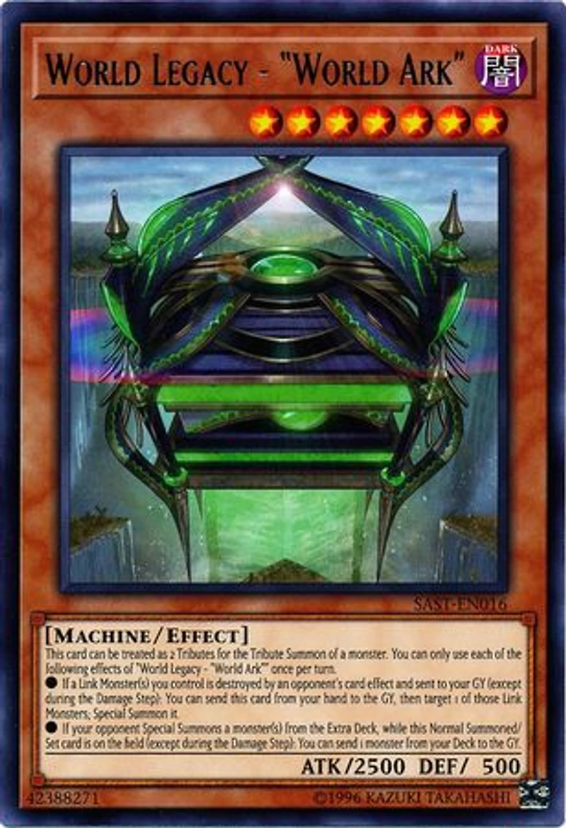 World Legacy - "World Ark" - SAST-EN016 - Rare - Unlimited Edition