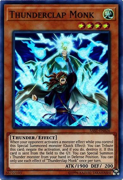 Thunderclap Monk - SAST-EN026 - Super Rare - Unlimited Edition