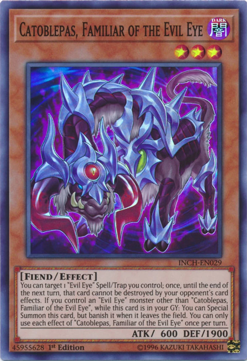 Catoblepas, Familiar of the Evil Eye - INCH-EN029 - Super Rare - 1st Edition