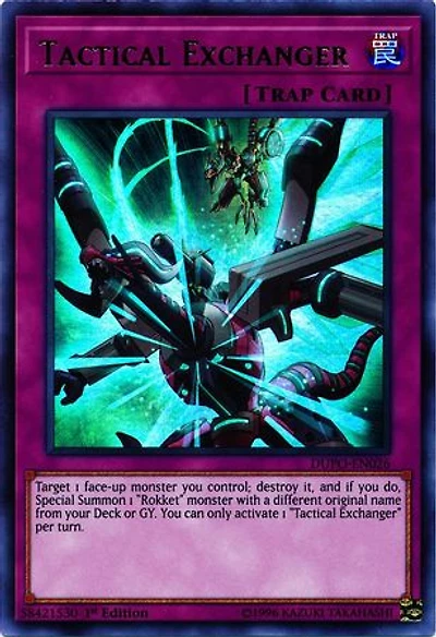 Tactical Exchanger - DUPO-EN026 Ultra Rare 1st Edition