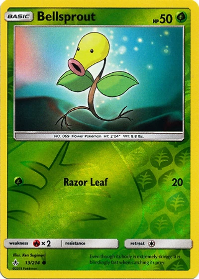Bellsprout - 13/214 - Common - Reverse Holo