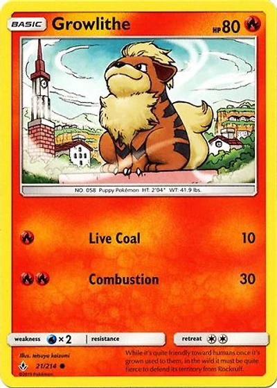 Growlithe - 21/214 - Common