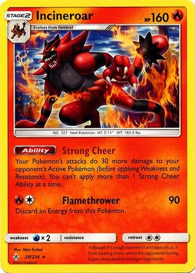 Incineroar - 29/214 - Rare