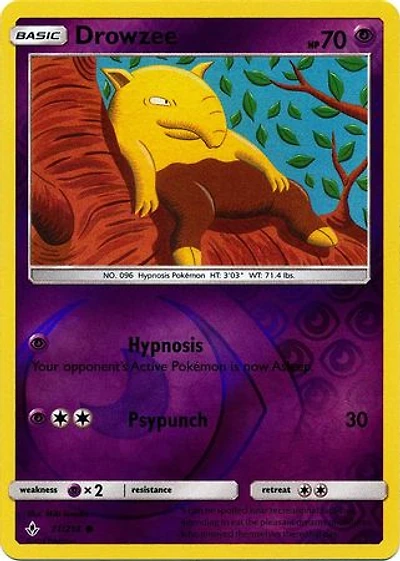 Drowzee - 71/214 - Common - Reverse Holo
