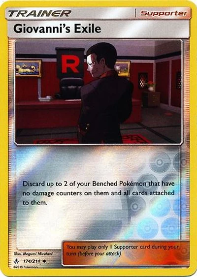 Giovanni's Exile - 174/214 - Uncommon - Reverse Holo