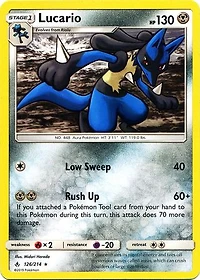 Lucario - 126/214 - Rare - Non-Holo - Unbroken Bonds Build & Battle Box Exclusive