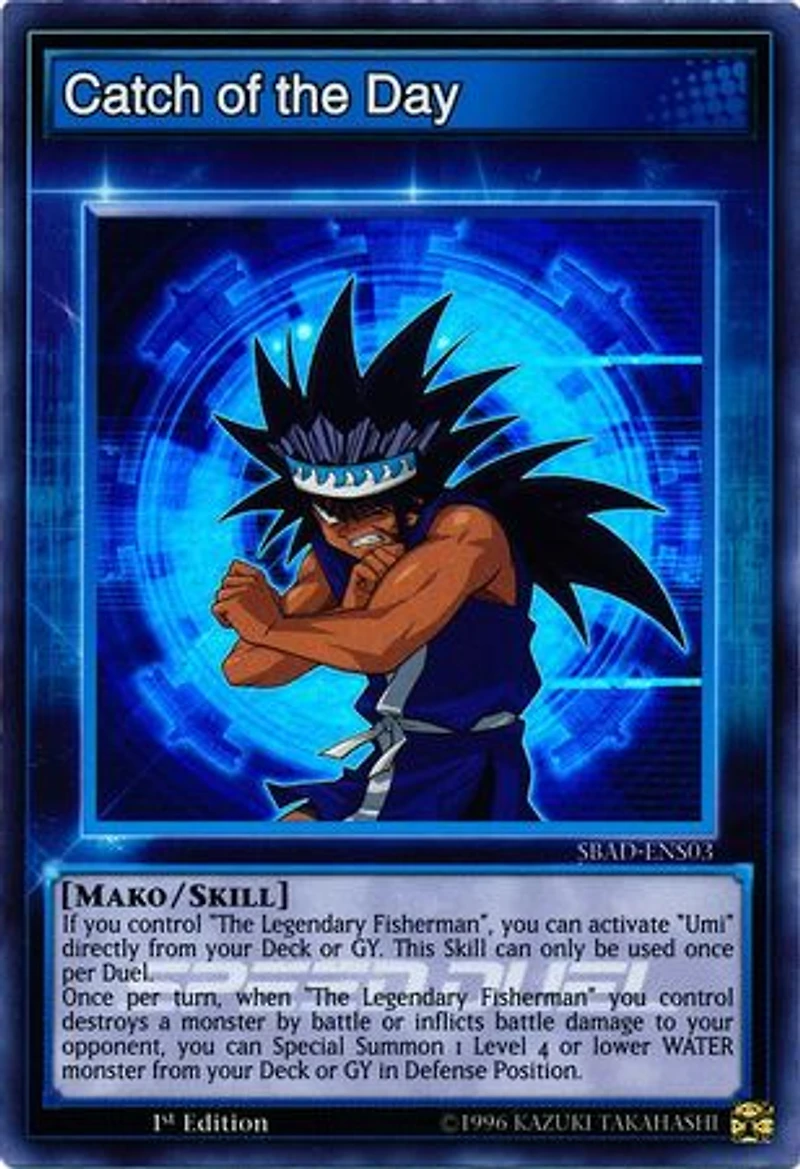 Catch of the Day - SBAD-ENS03 - Super Rare - 1st Edition