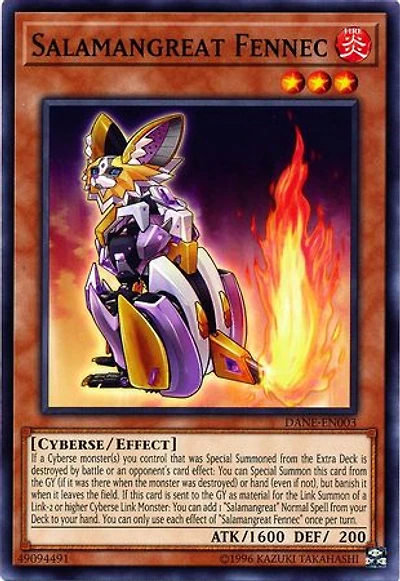 Salamangreat Fennec - DANE-EN003 - Common - Unlimited Edition