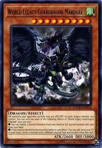 World Legacy Guardragon Mardark - DANE-EN018 - Rare - Unlimited Edition