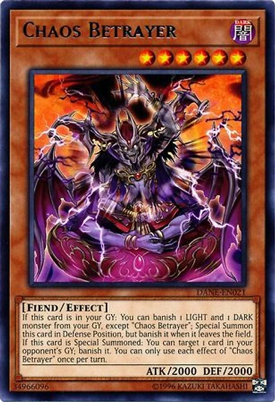 Chaos Betrayer - DANE-EN021 Rare Unlimited Edition