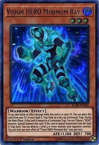 Vision HERO Minimum Ray - BLHR-EN005 - Ultra Rare - 1st Edition