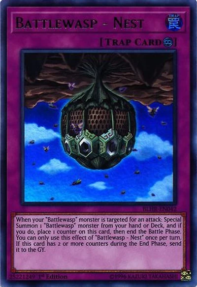 Battlewasp - Nest - BLHR-EN042 - Ultra Rare - 1st Edition