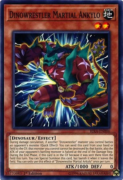 Dinowrestler Martial Ankylo - RIRA-EN006 - Common - 1st Edition