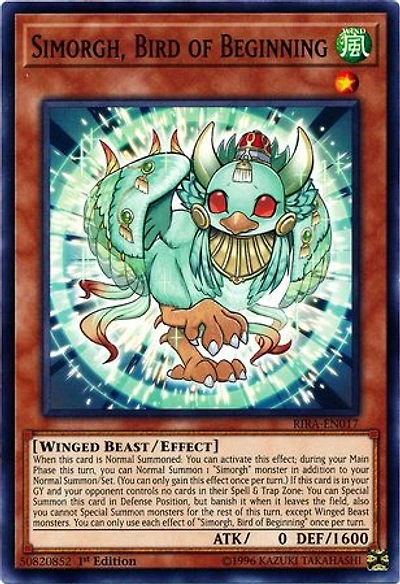 Simorgh, Bird of Beginning - RIRA-EN017 - Common - 1st Edition