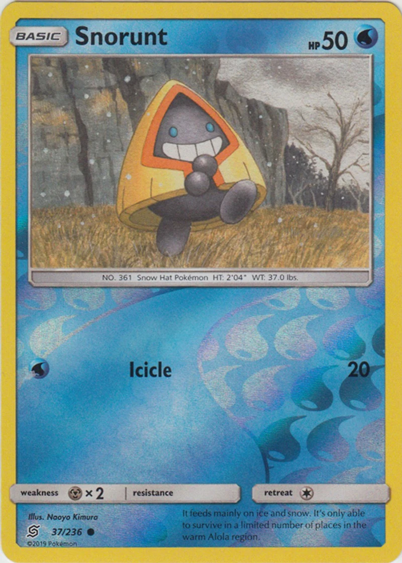 Snorunt - 37/236 - Common - Reverse Holo
