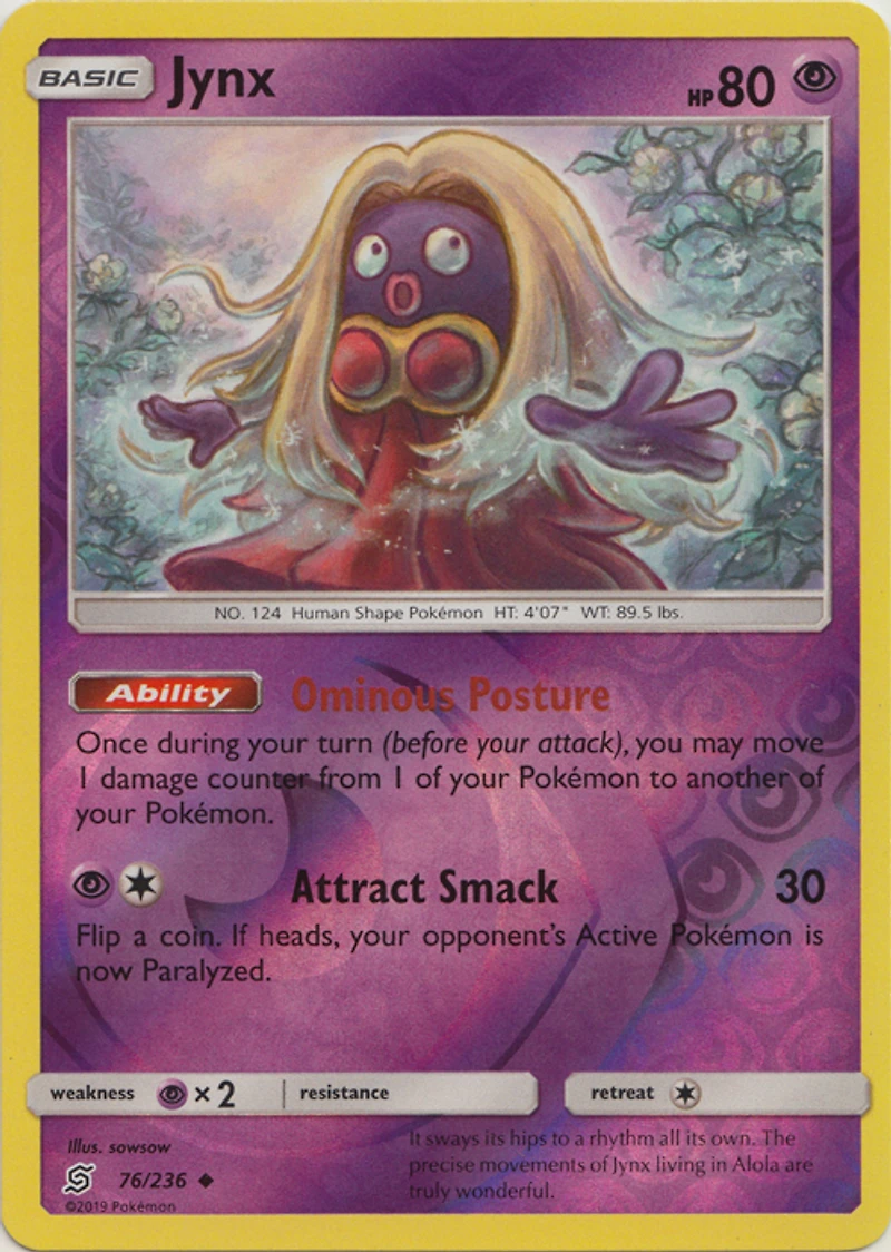 Jynx - 76/236 - Uncommon - Reverse Holo