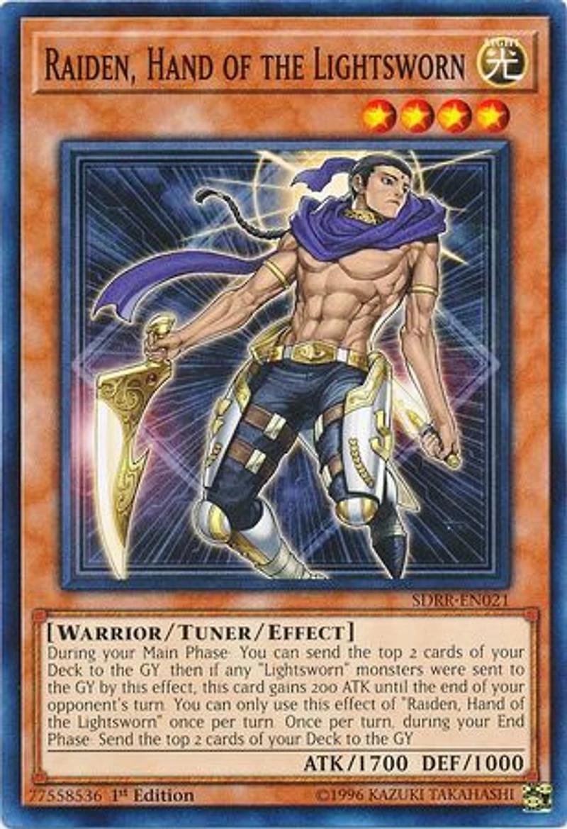 Raiden, Hand of the Lightsworn - SDRR-EN021 - Common - 1st Edition