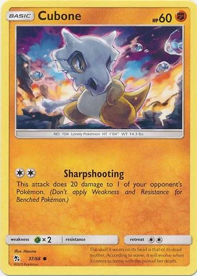 Cubone - 37/68 Common
