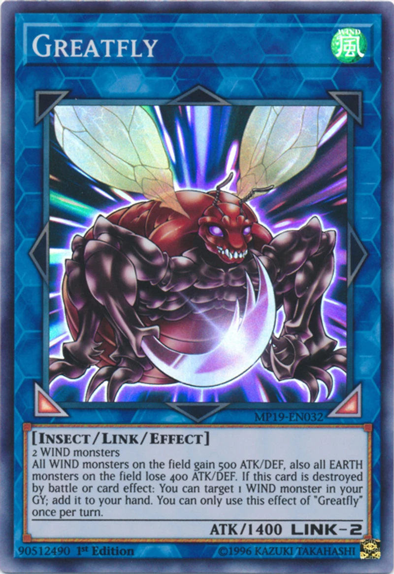Greatfly - MP19-EN032 - Super Rare - 1st Edition