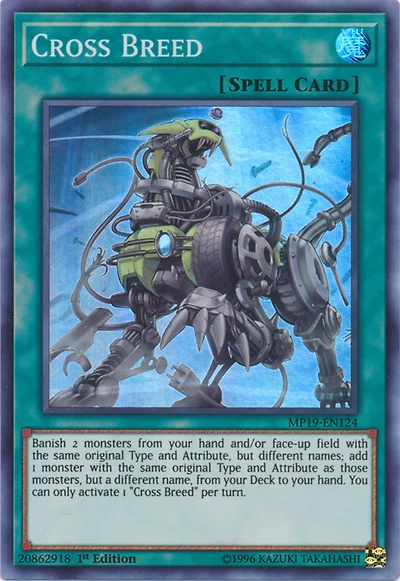 Cross Breed - MP19-EN124 Super Rare 1st Edition