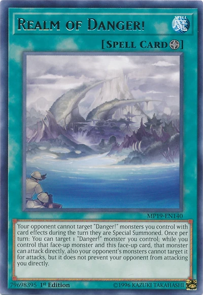 Realm of Danger! - MP19-EN140 - Rare - 1st Edition