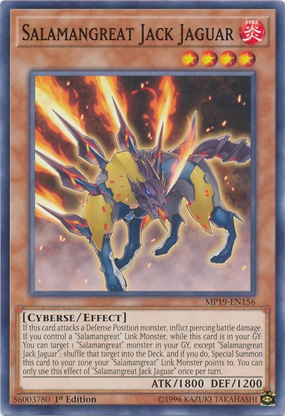 Salamangreat Jack Jaguar - MP19-EN156 - Common - 1st Edition