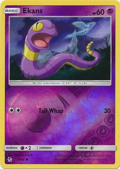 Ekans - 26/68 - Common - Reverse Holo