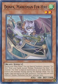 Donpa, Marksman Fur Hire - MP19-EN244 - Common - 1st Edition
