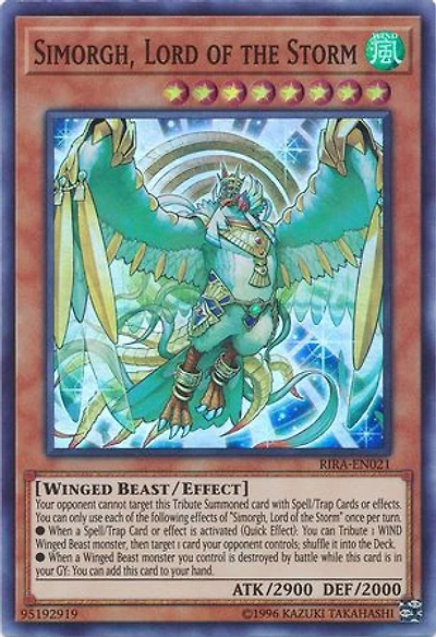 Simorgh, Lord of the Storm - RIRA-EN021 - Super Rare - Unlimited Edition