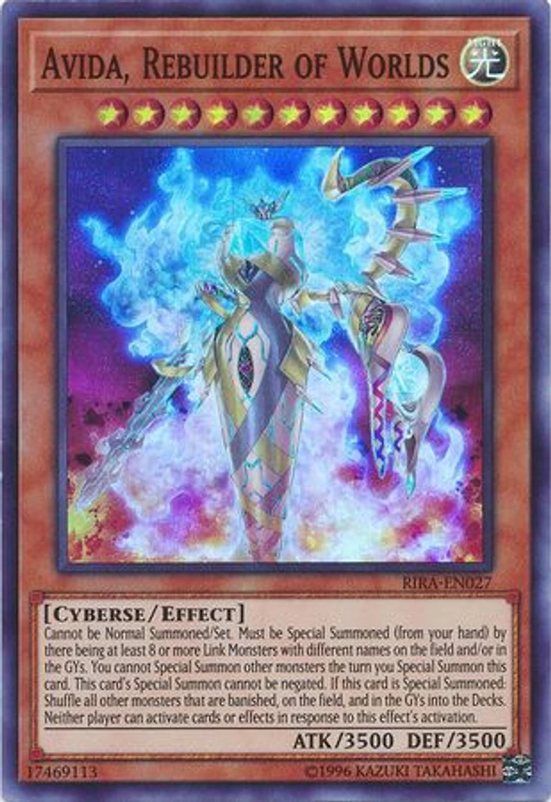 Avida, Rebuilder of Worlds - RIRA-EN027 - Super Rare - Unlimited Edition