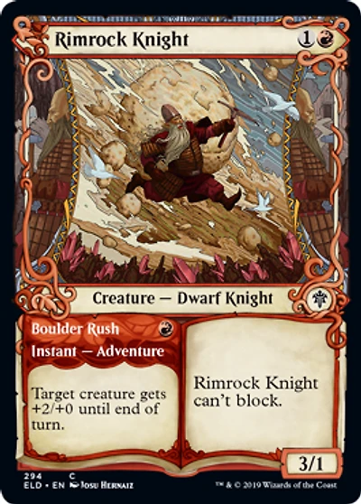 Rimrock Knight // Boulder Rush - Foil - Showcase