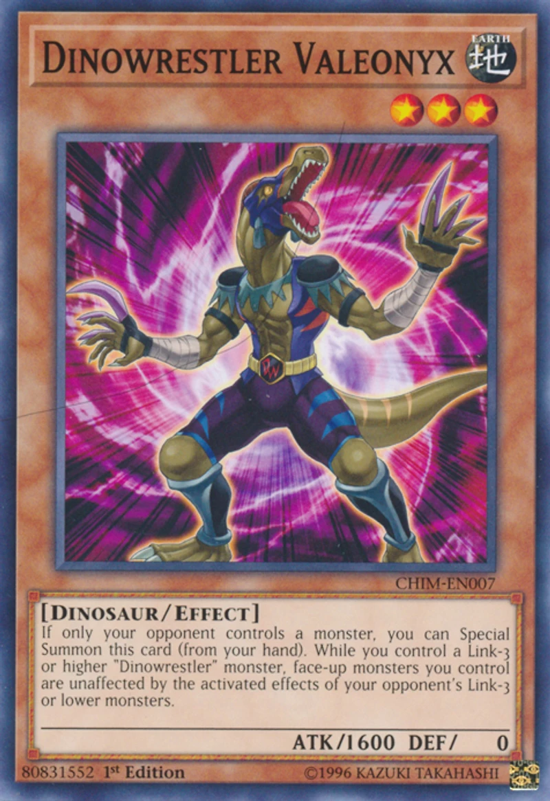 Dinowrestler Valeonyx - CHIM-EN007 - Common - 1st Edition