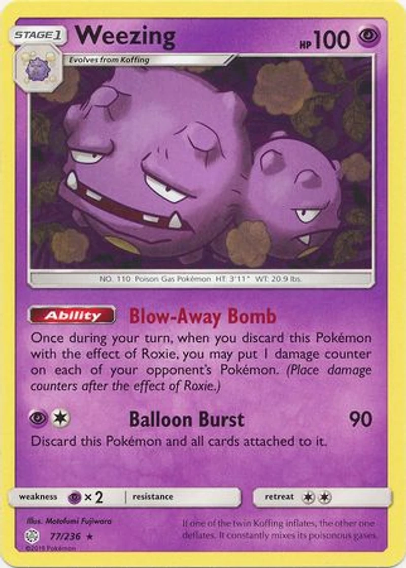 Weezing - 77/236 - Rare