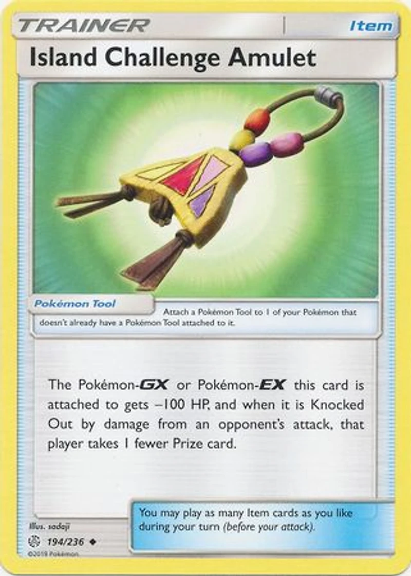 Island Challenge Amulet - 194/236 Uncommon