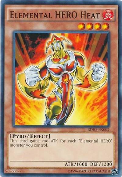 Elemental HERO Heat - SDHS-EN005 - Common - Unlimited Edition