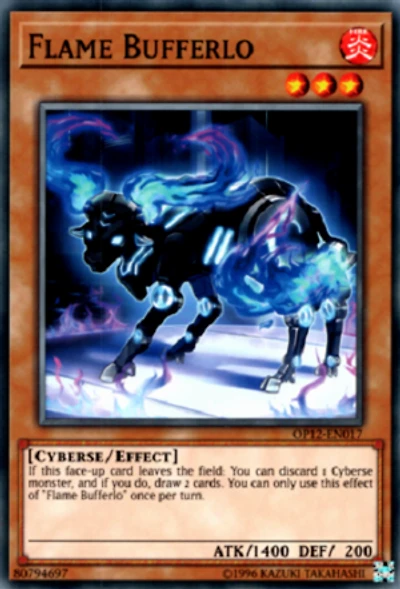 Flame Bufferlo - OP12-EN017 - Common - Unlimited Edition
