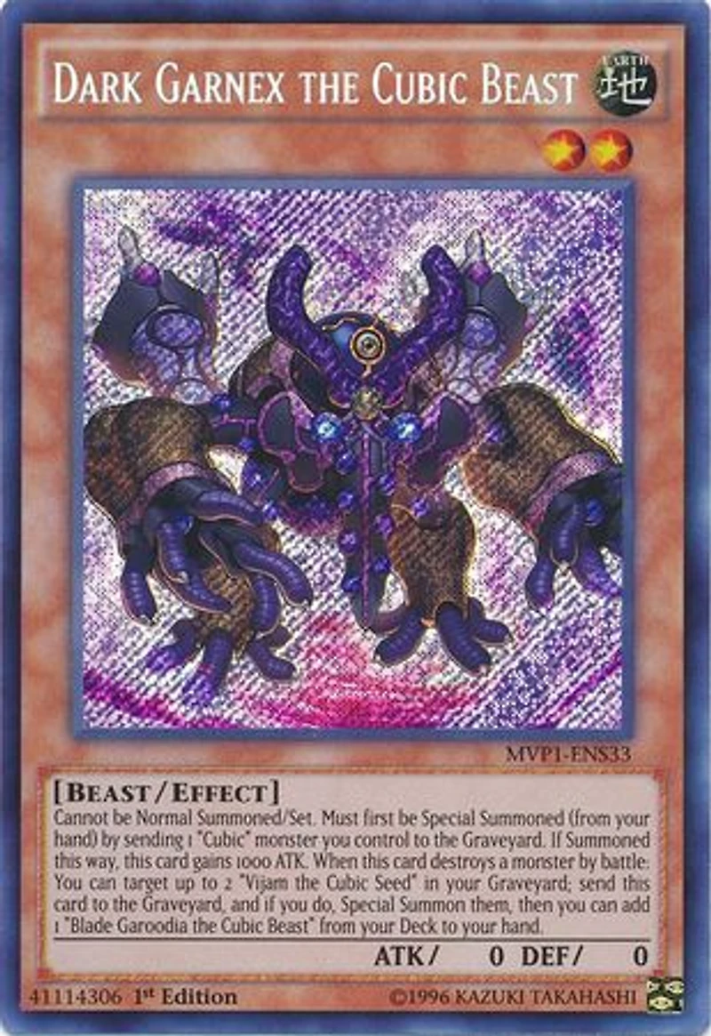 Dark Garnex the Cubic Beast - MVP1-ENS33 - Secret Rare - 1st Edition