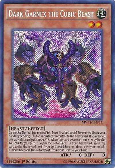 Dark Garnex the Cubic Beast - MVP1-ENS33 - Secret Rare - 1st Edition