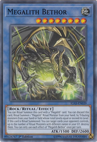 Megalith Bethor - IGAS-EN039 - Common - 1st Edition