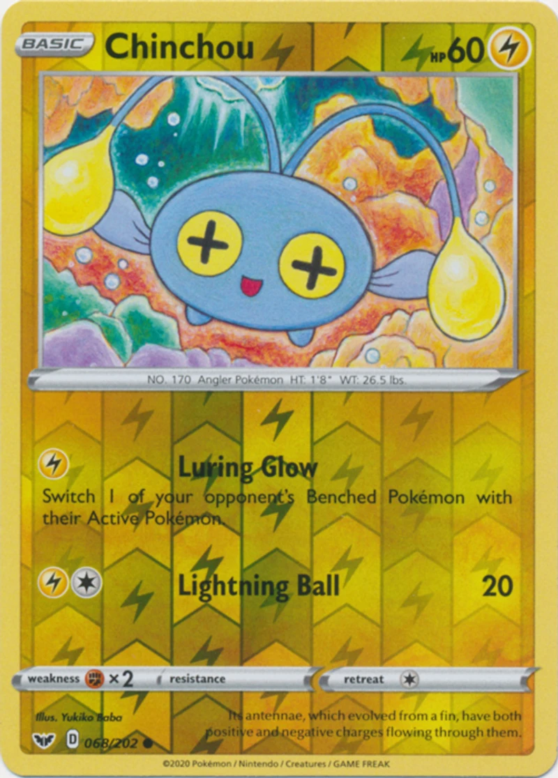 Chinchou - 068/202 - Common - Reverse Holo