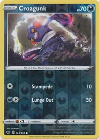 Croagunk - 123/202 Common Reverse Holo