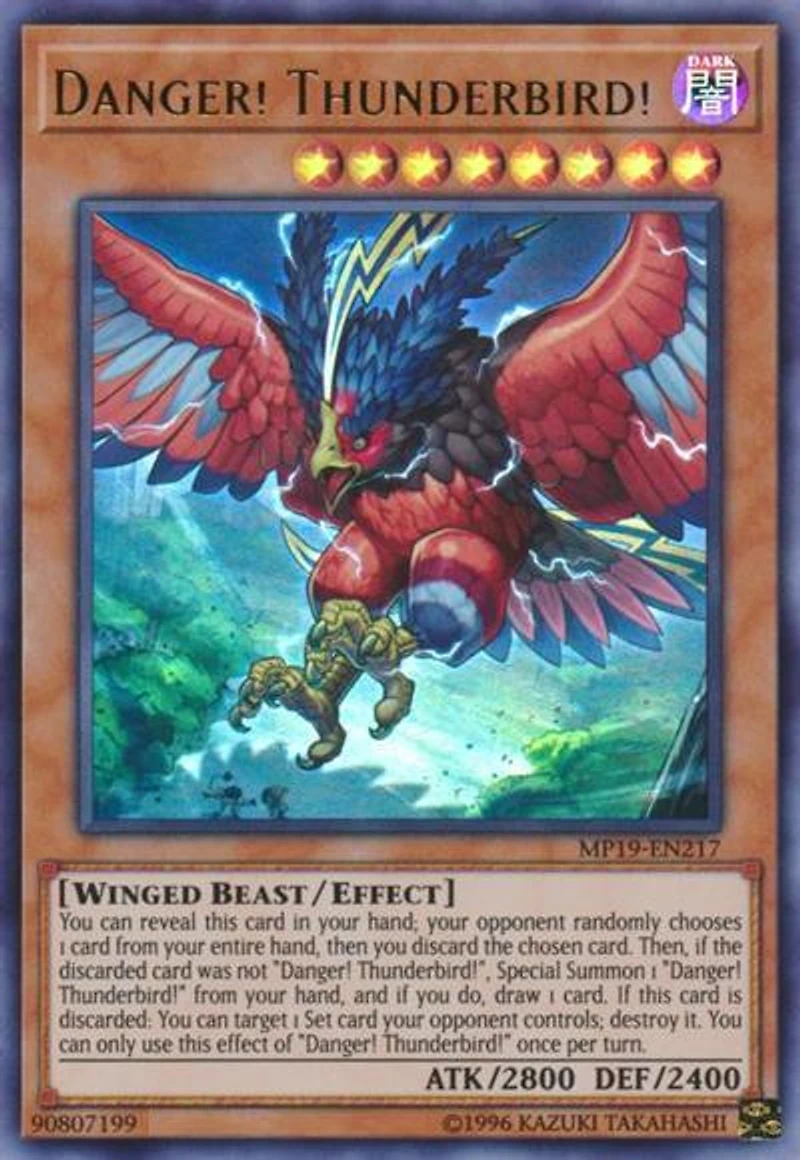 Danger! Thunderbird! - MP19-EN217 - Ultra Rare - Unlimited Edition