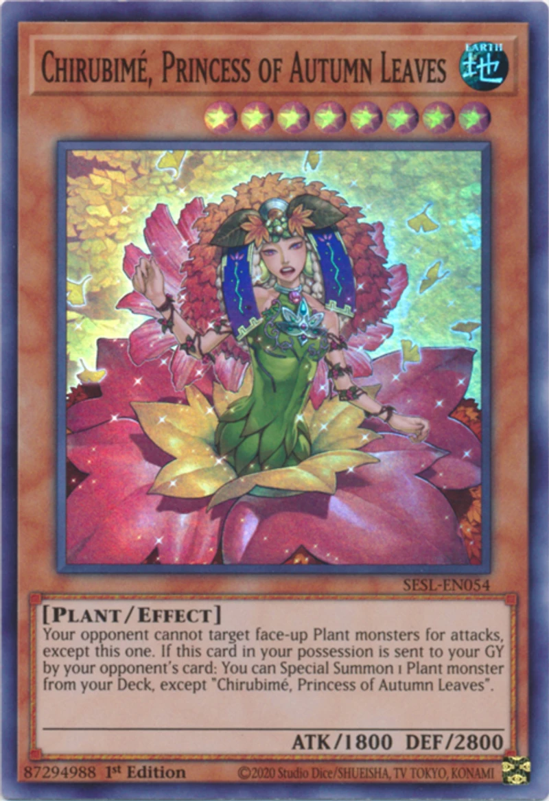 Chirubime, Princess of Autumn Leaves - SESL-EN054 - Super Rare - 1st Edition