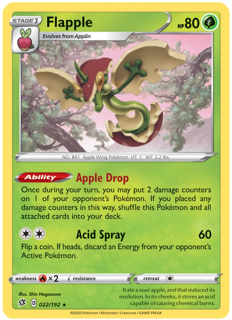 Flapple - 022/192 Holo Rare