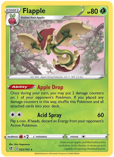 Flapple - 022/192 Holo Rare