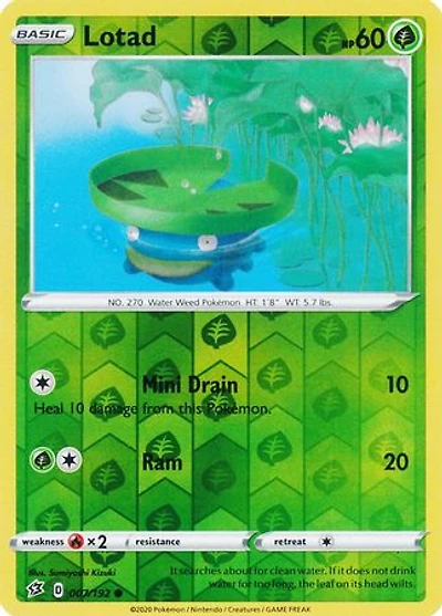 Lotad - 007/192 - Common - Reverse Holo