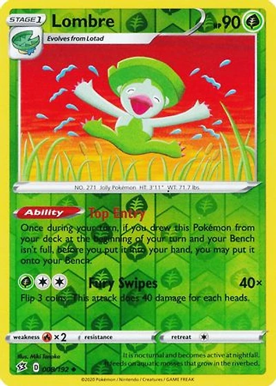 Lombre - 008/192 - Uncommon - Reverse Holo